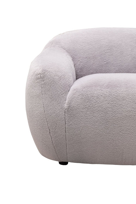 Fauteuil d’appoint Hugz de 45 po en tissu - gris