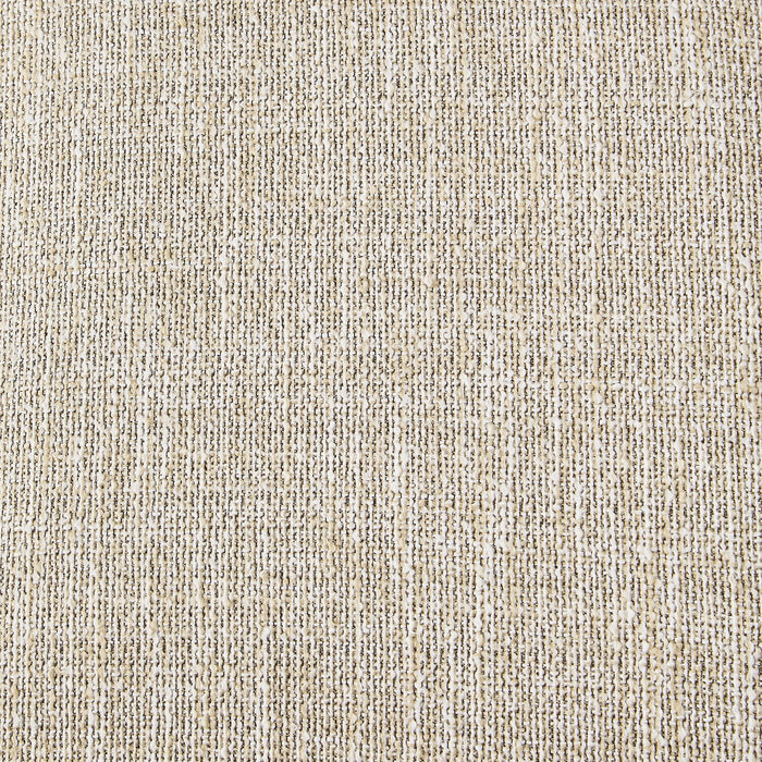 Chaise de salle à manger Quill en tissu de polyester avec dossier à barreaux en forme de fuseau - blanc antique et brun