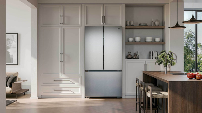 Réfrigérateur Midea de 31,7 pi³ et de 35,8 po à portes françaises - acier inoxydable - MRF32I6BST
