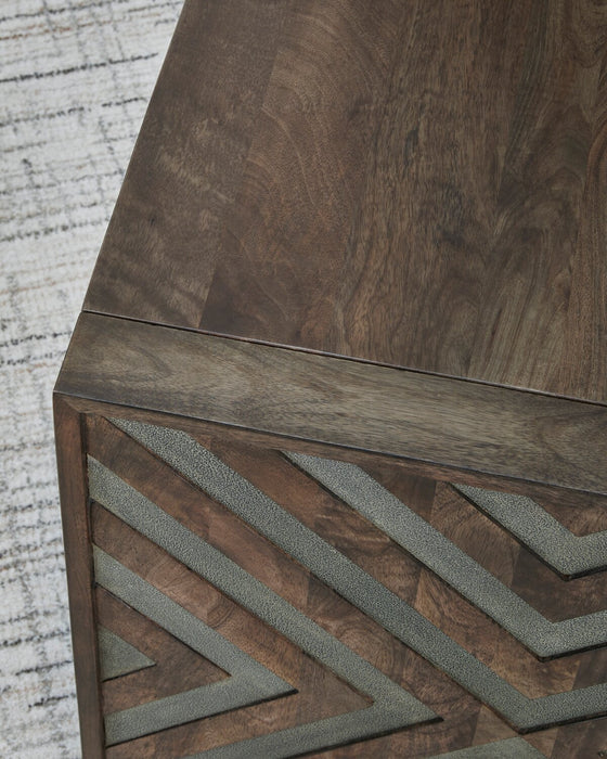 Table de bout moderne Madden de 24 po - brune