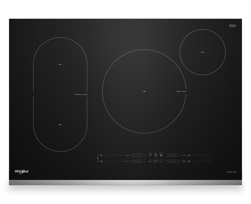 Surface de cuisson à induction Whirlpool de 30 po à 4 éléments - acier inoxydable - WCIT7030SS