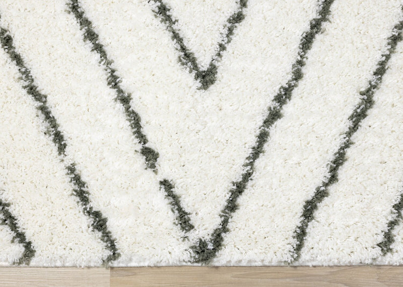 Carpette à poil long Pascal multicolore - 7 pi 10 po x 10 pi 6 po