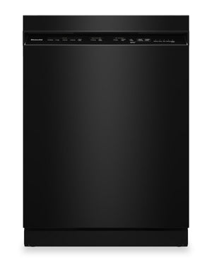 Lave-vaisselle KitchenAid de 24 po et de 47 dBA avec panier à ustensiles sur le troisième niveau - noir - KDFS224SBL