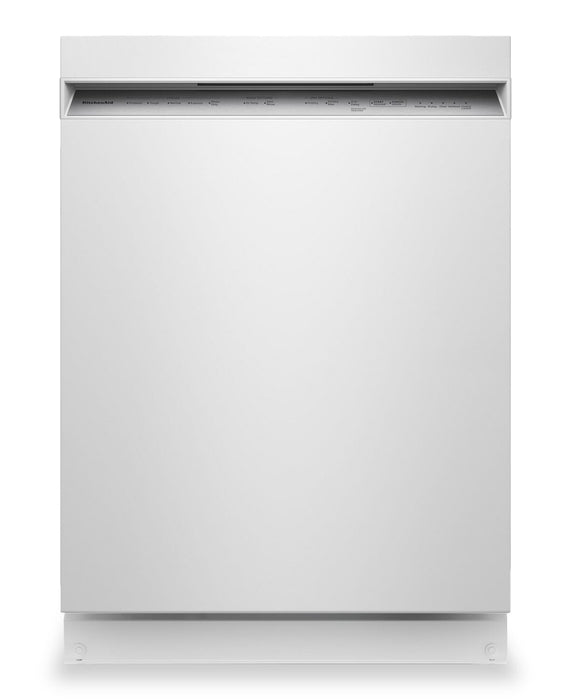 Lave-vaisselle KitchenAid de 24 po et de 47 dBA avec panier à ustensiles sur le troisième niveau - blanc - KDFS224SWH 