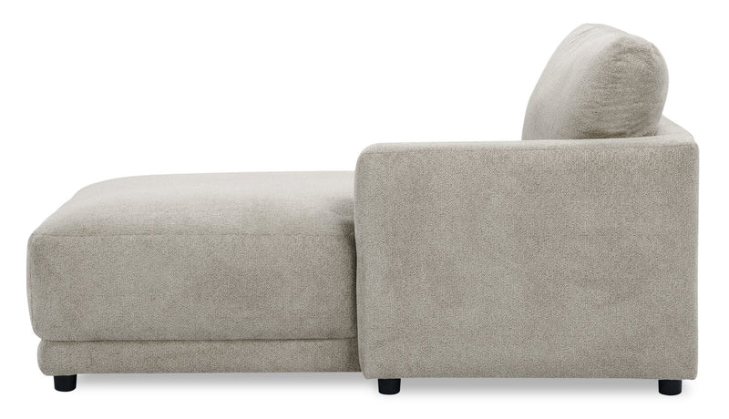 Fauteuil modulaire de droite Voyage en tissu avec coussins de dossier amovibles - beige