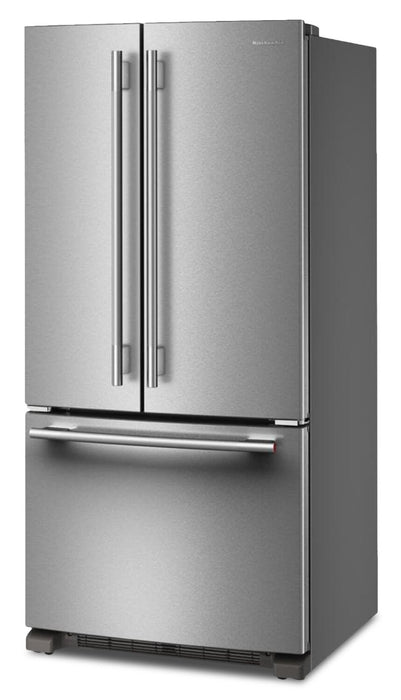Réfrigérateur KitchenAid de 22 pi3 et de 33 po de profondeur standard à portes françaises - KRFF333SPS