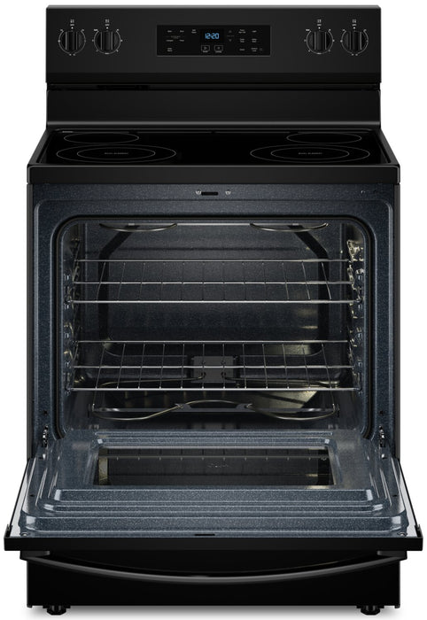 Cuisinière électrique Whirlpool de 5,3 pi³ avec autonettoyage - noire - YWFES3530RB