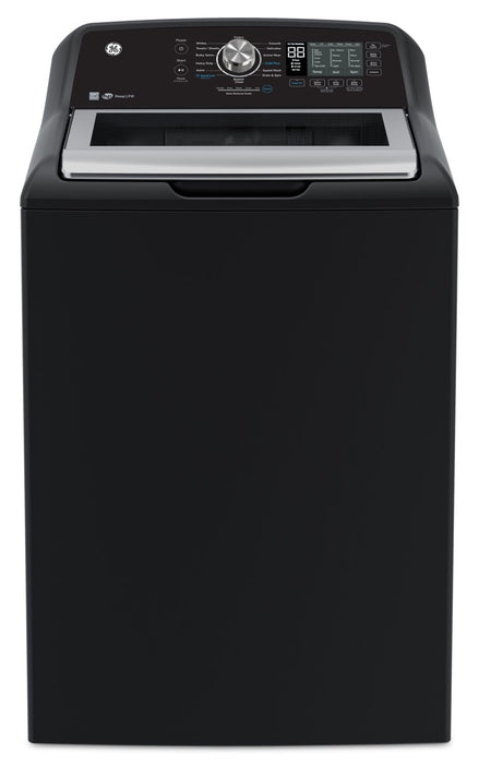 Laveuse à chargement par le haut de 5,3 pi3 et sécheuse électrique de 7,4 pi3 de GE - Gris diamant