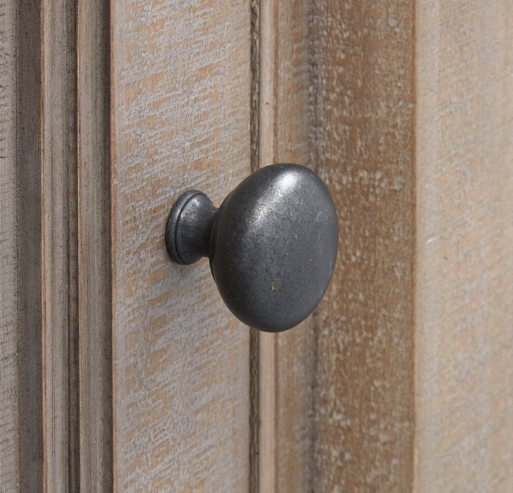 Meuble pour téléviseur traditionnel Wesley de 80 po avec rangement et système de gestion des câbles pour téléviseurs jusqu’à 85 po - gris tourterelle