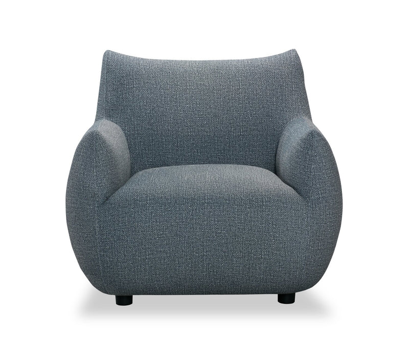 Fauteuil d’appoint Luna 35,4 po en tissu - gris