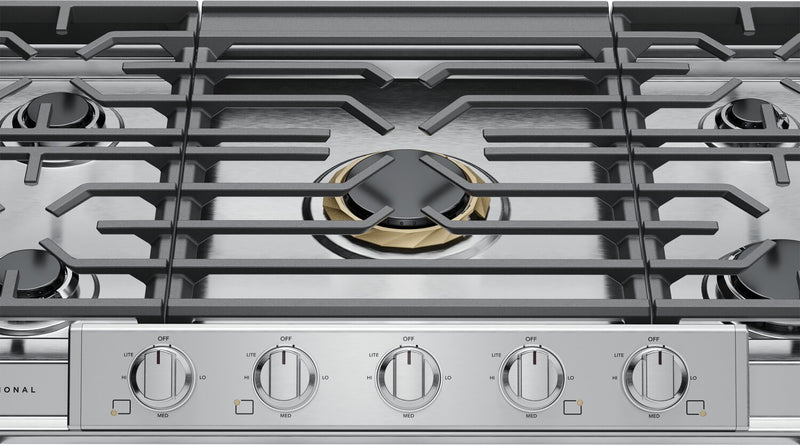 Surface de cuisson à gaz Frigidaire Professional de 36 po à 5 brûleurs - acier inoxydable - PCCG3680AS