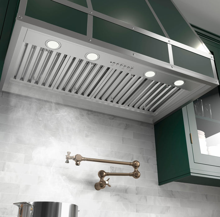 Module de hotte encastrable personnalisable intelligent GE de 42 po - acier inoxydable - UVC9420SLSS