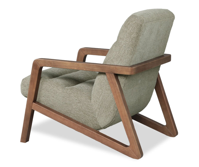 Fauteuil d’appoint Cove de 28 po en tissu de chenille - vert olive