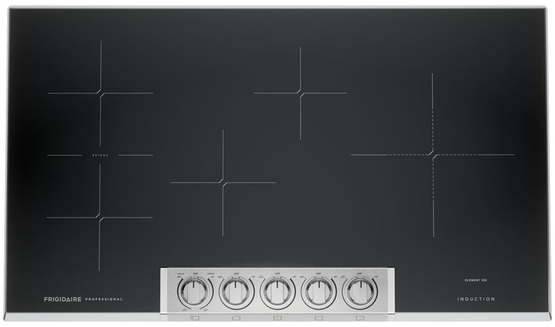 Surface de cuisson à induction Frigidaire Professional de 36 po à 5 brûleurs - acier inoxydable - PCCI3680AF