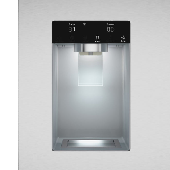 Réfrigérateur intelligent Bosch série 100 de 36 po et de 26 pi3 à portes françaises - acier inoxydable - B36FD10ENS
