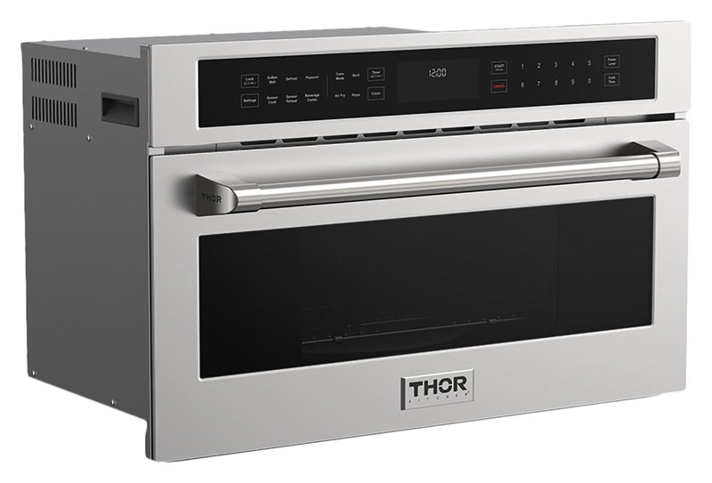 Four à micro-ondes professionnel encastré Thor Kitchen de 1,6 pi3 avec friture à air - acier inoxydable - TMO30H