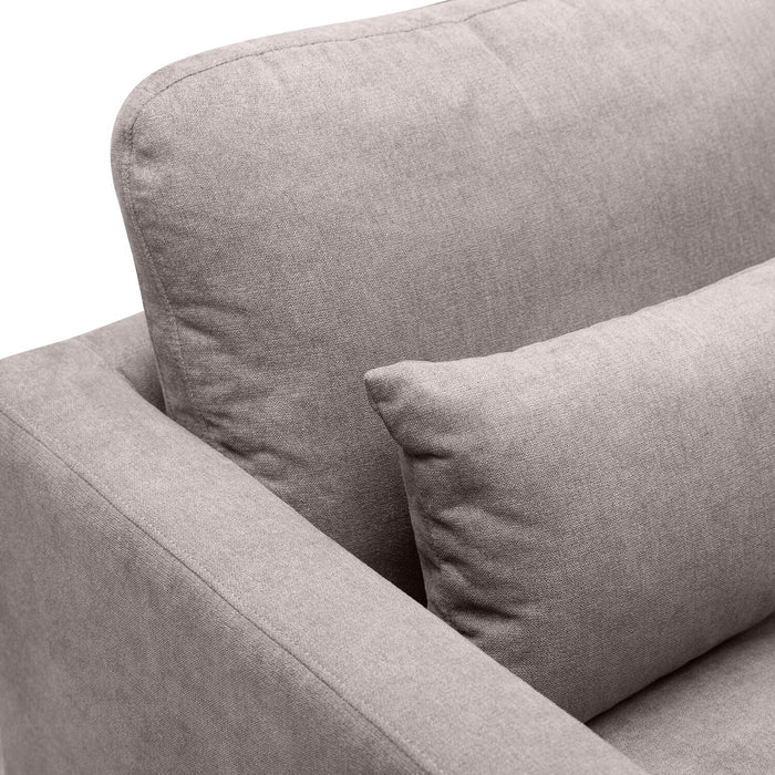 Sofa Kortlyn de 78 po en tissu d’apparence lin - gris
