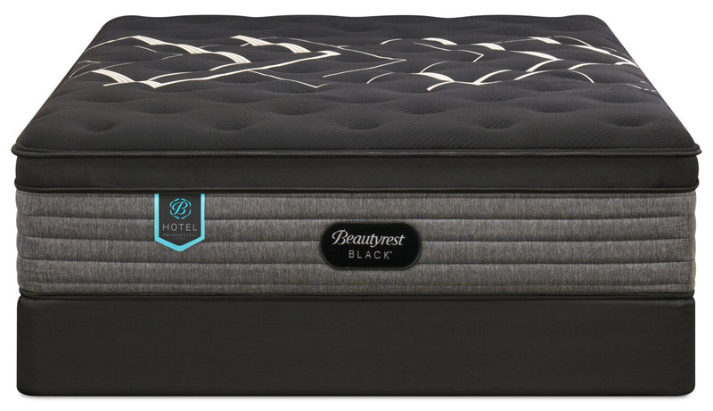 Ensemble matelas semi-ferme à Euro-plateau Presidential Suite de série Hotel de Beautyrest BlackMD pour lit double