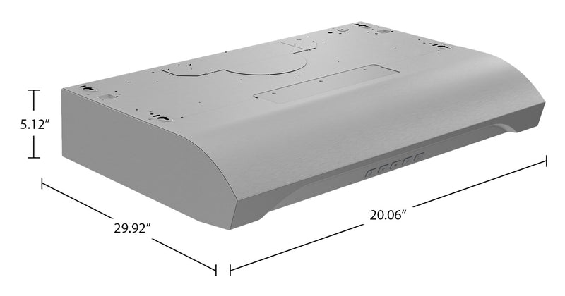 Hotte de cuisinière sous l'armoire Broan de série ALT2 de 30 po - acier inoxydable - ALT2303SS