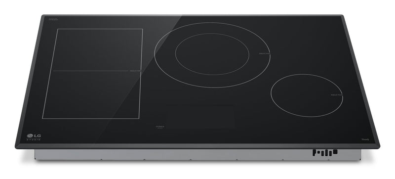 Surface de cuisson intelligente à induction LG Studio de 30 po avec UltraHeatMC - noire - CBIS3018BE 