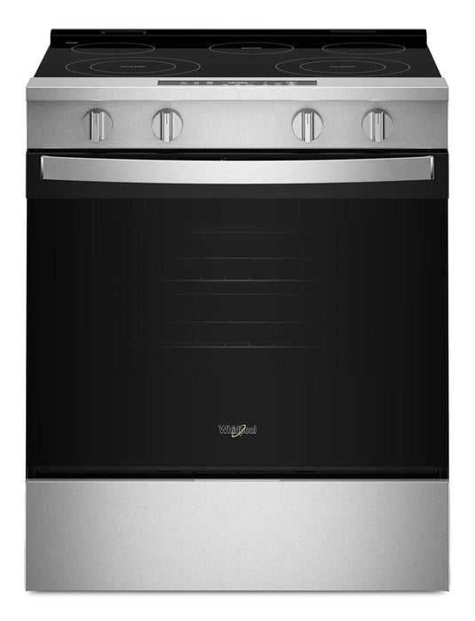 Cuisinière intelligente électrique Whirlpool de 5,3 pi3 et de 30 po avec mode sans préchauffage - acier inoxydable - YWSES3330TS