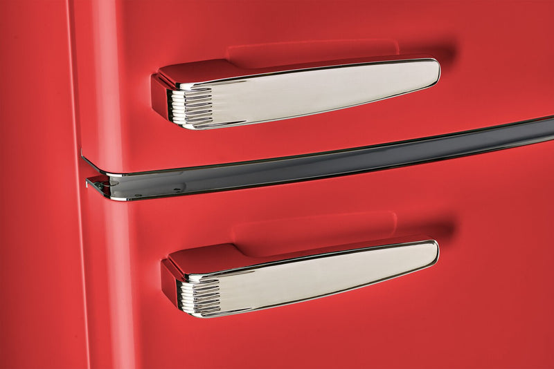 Réfrigérateur Classic Rétro d’Unique de 24 po et de 11 pi3 à congélateur supérieur - rouge bonbon - UNQ-310L R TM