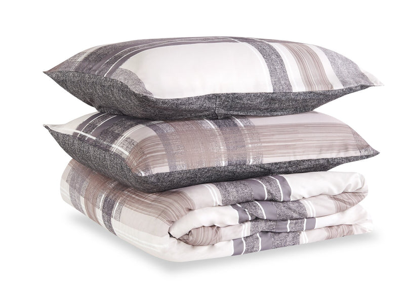 Ensemble d’édredon Conner de 3 pièces pour lit double ou grand lit