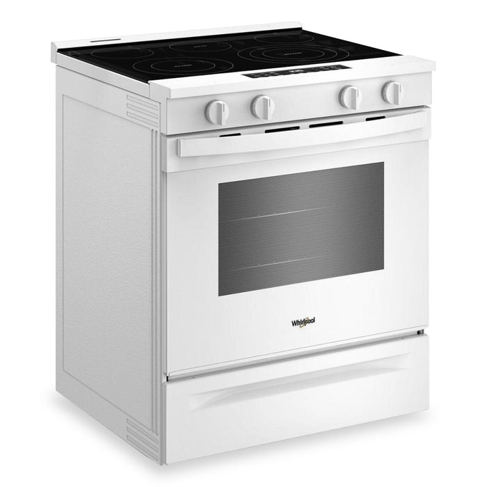 Cuisinière électrique Whirlpool de 5,3 pi³ et de 30 po avec cuisson à air - blanche - YWSES5030SW