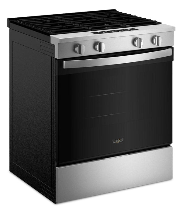 Cuisinière à gaz intelligente Whirlpool de 30 po, 5 pi³ – acier inoxydable – WSGS3330TS