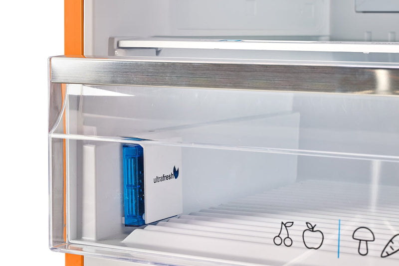 Réfrigérateur Classic Rétro d’Unique de 28 po et de 17 pi3 à congélateur inférieur - orange - UNQ-455L O AC