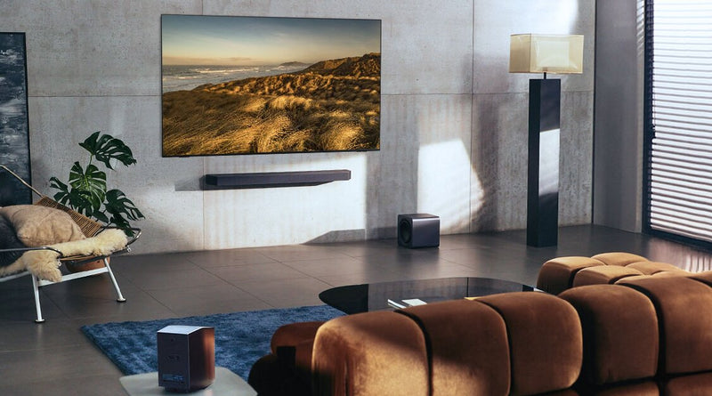 Barre de son à 11.1.4 canaux Samsung HW-Q990F et caisson d’extrêmes graves