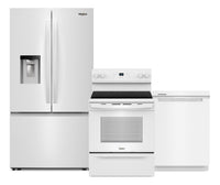 Ensemble de 3 électroménagers Whirlpool pour la cuisine - blanc
