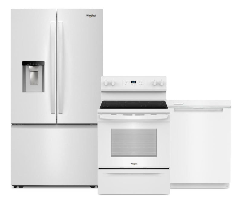 Ensemble de 3 électroménagers Whirlpool pour la cuisine - blanc 