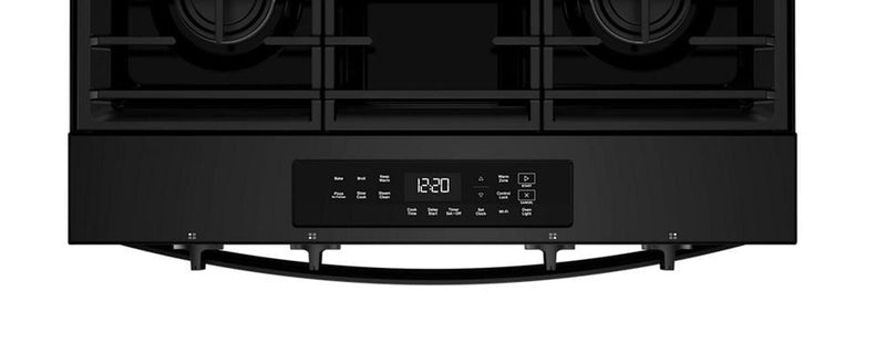 Cuisinière à gaz intelligente Whirlpool de 30 po, 5 pi³ – noir – WSGS3330TB