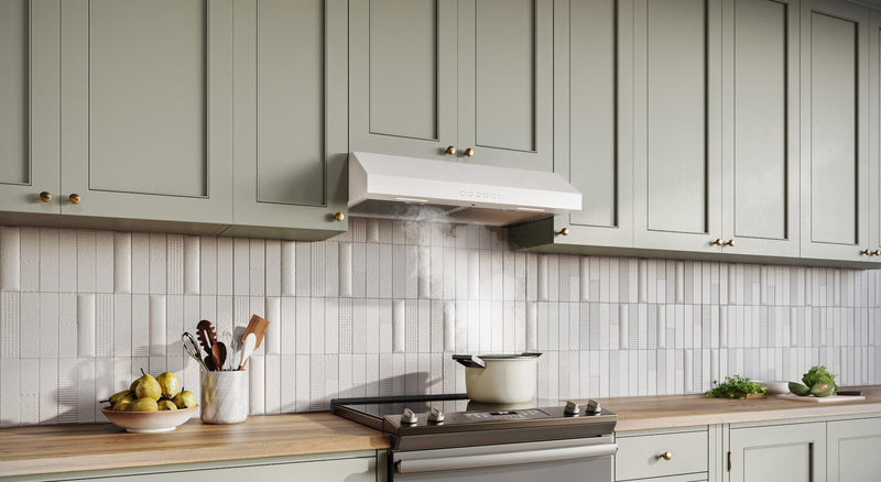 Hotte de cuisinière sous l’armoire Broan de série GLA3 de 36 po - blanche - GLA3304WW