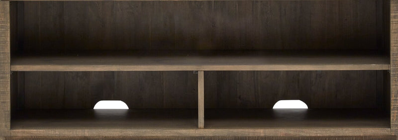 Table de salon rustique Elm de 52 po en pin - brune