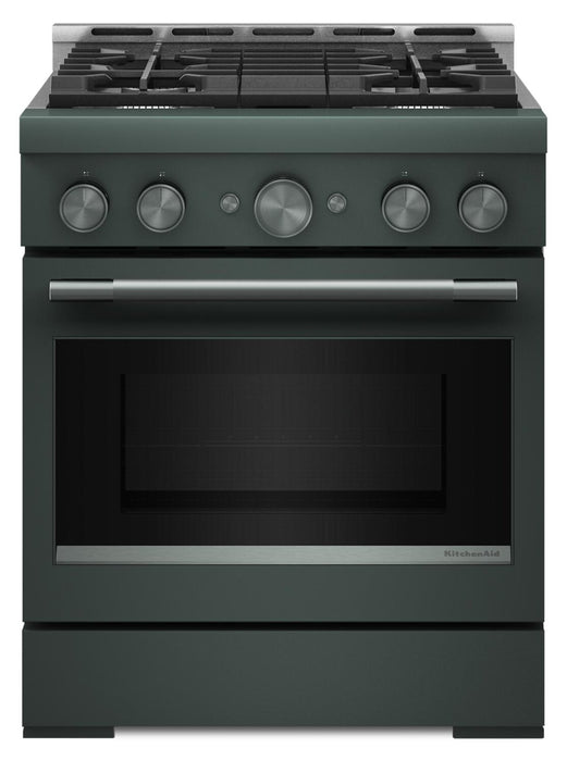 Cuisinière à gaz KitchenAid de 4,1 pi3 avec mode de friture à air sans préchauffage - genévrier - KFGS930SJP