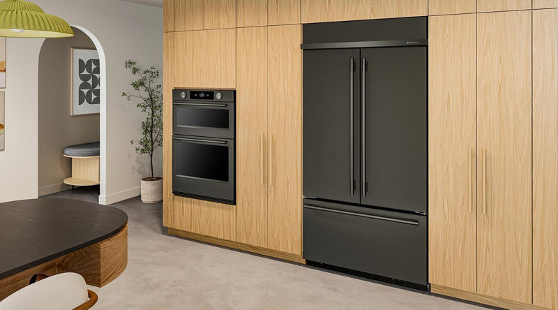 Réfrigérateur KitchenAid de 24,2 pi³ et de 42 po à portes françaises à congélateur inférieur - minerai noir - KBFN542SBE