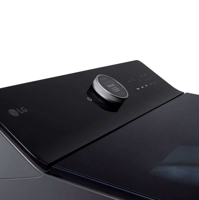 Laveuse intelligente haute efficacité LG à chargement par le haut de 6,3 pi³ - acier noir - WT8600CB