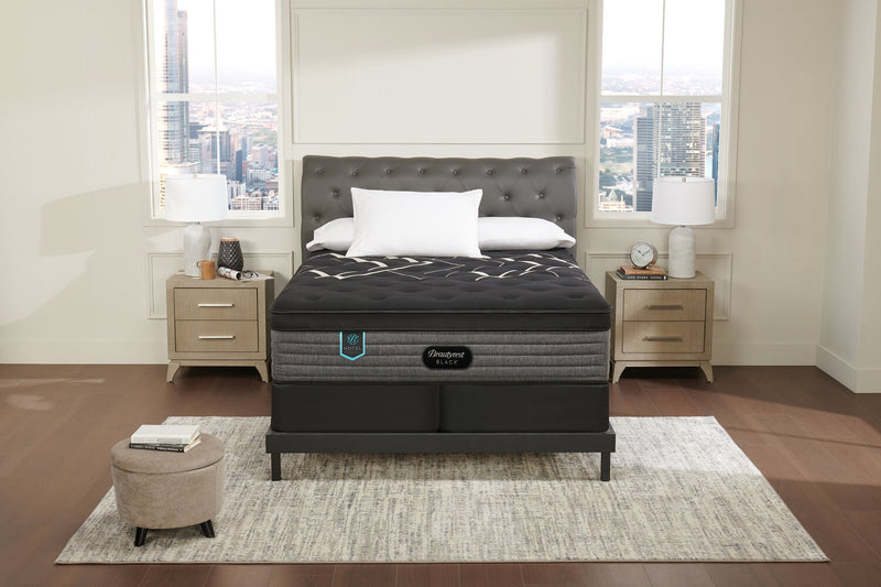 Matelas semi-ferme à Euro-plateau Presidential Suite de série Hotel de Beautyrest BlackMD pour très grand lit