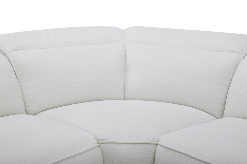 Sofa sectionnel inclinaison électrique Essence 6 pièces avec appuie-têtes électriques - ivoire