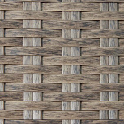 Ensemble de 2 chaises Muskoka pour la terrasse à l’extérieur - osier en résine, résistant aux rayons UV et aux intempéries - beige