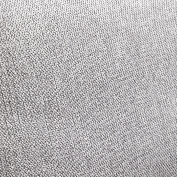 Sofa Kassia de Kort & Co. de 80 po de format condo en tissu d’apparence lin avec base et pattes en bois - gris