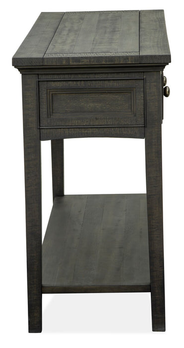 Table de salon traditionnelle Hanson de 50 po en pin - graphite