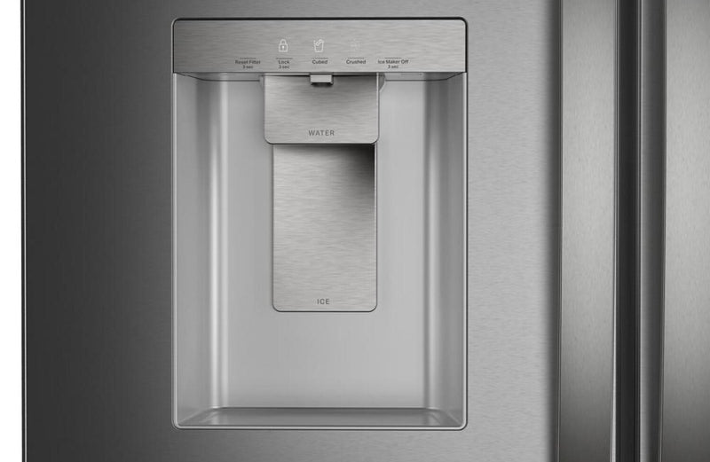 Réfrigérateur Whirlpool de 36 po et de 30 pi3 à portes françaises avec eau et glaçons - acier inoxydable - WRFF3536SZ