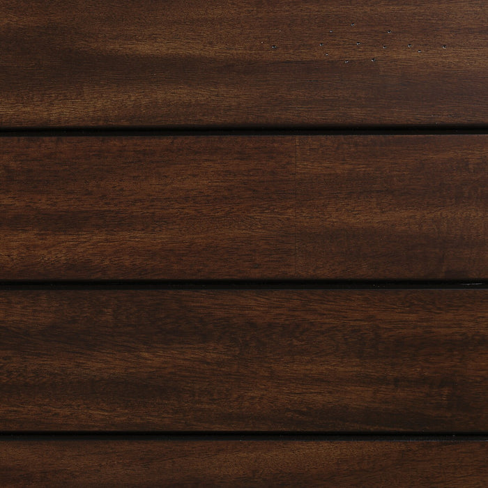 Lit plateforme Sonoma avec rangement des 2 côtés, tête de lit et cadre de lit, brun manguier - format lit simple