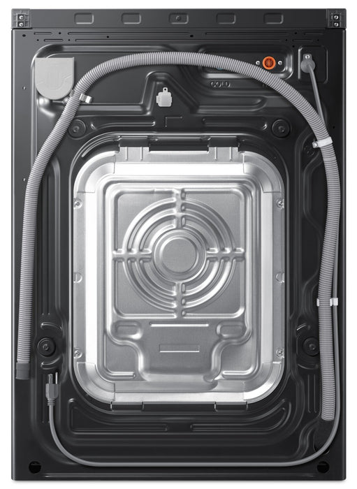 Laveuse Bespoke de Samsung à chargement frontal de 6,1 pi3 avec détecteur de tissu par IA - acier foncé - WF90F53ADSA5