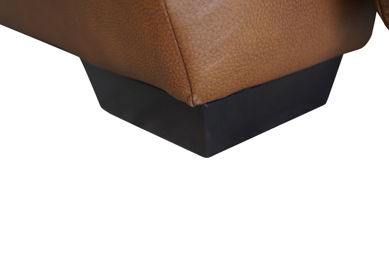 Fauteuil à inclinaison électrique Bello de 51,6 po en tissu d’apparence cuir - brun