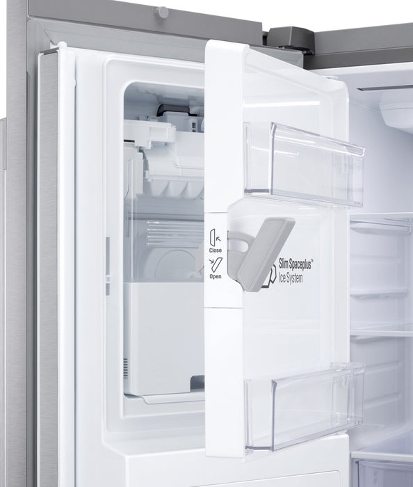 Réfrigérateur LG de 24 pi3 et de 36 po de profondeur comptoir Counter-Depth MAXMC à portes françaises avec système de charnières Zero ClearanceMC - LF24Z6330S