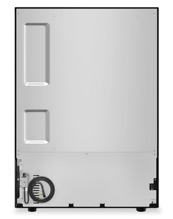 Cellier à vin KitchenAid de 24 po sous le comptoir avec grilles à extension complète à devant en bois - Minerai noir - KUWR524SBE